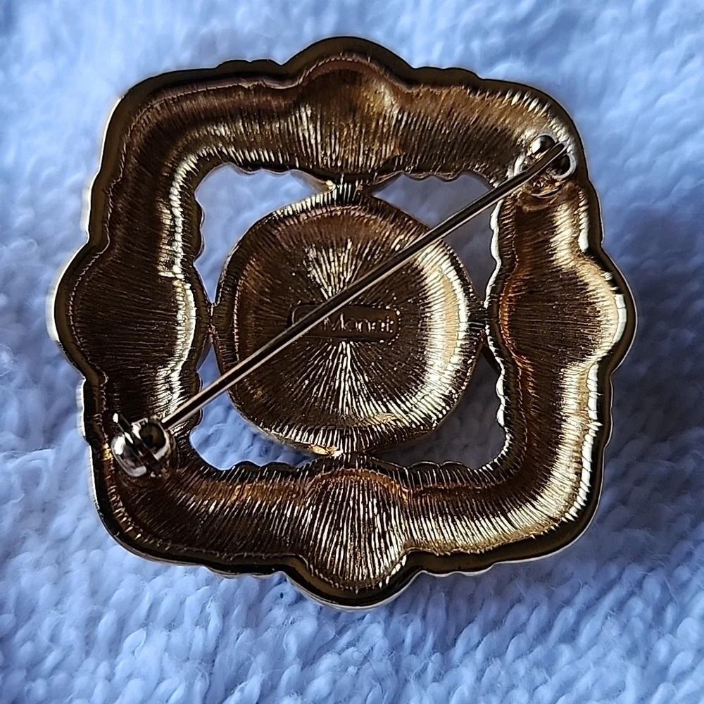 Vintage Monet.  Broach and Clip Earings as a set